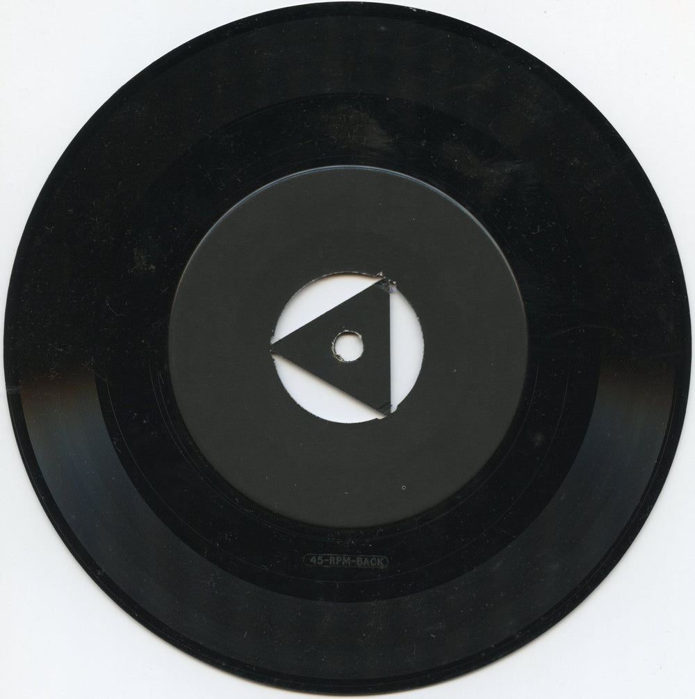 Een 7-inch 45-toeren vinylsingle, gefotografeerd als illustratie bij het verhaal over A- en B-kanten.