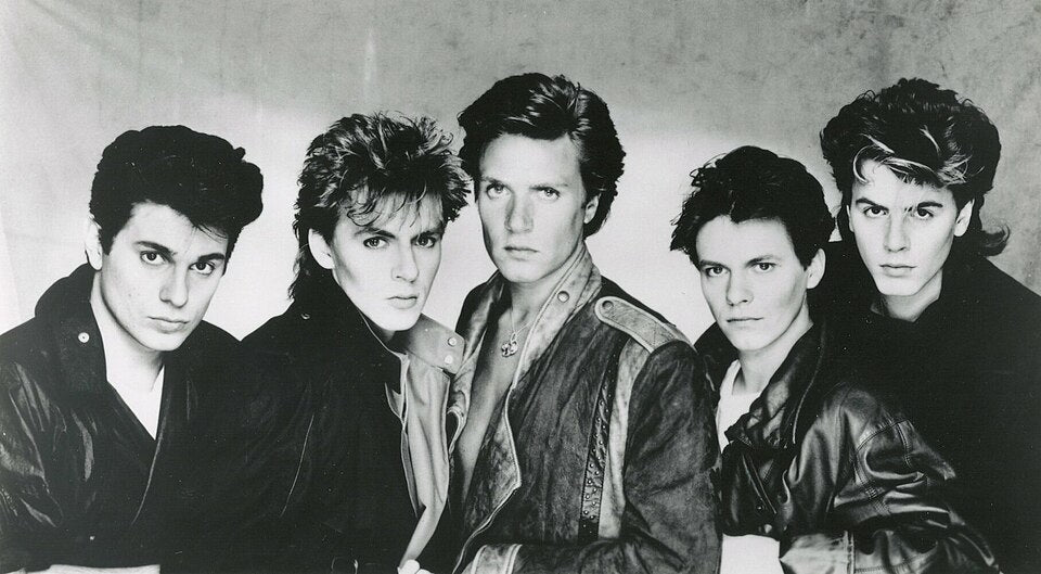 Duran Duran op een publiciteitsfoto uit circa 1983.