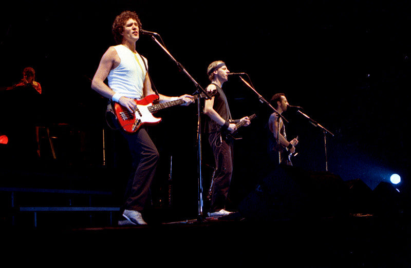 Dire Straits op het podium in Drammen in 1985
