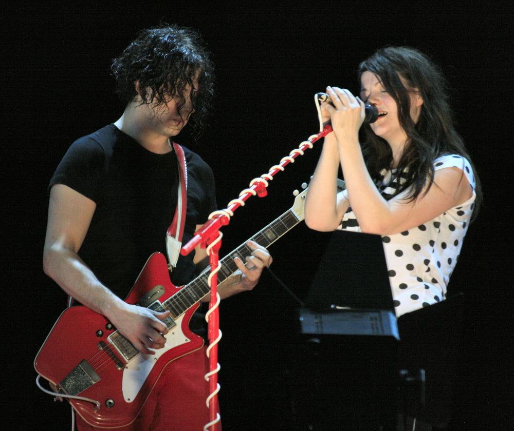 Jack en Meg White samen op het podium van het Wireless Festival