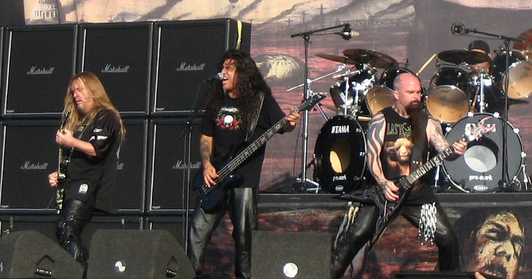 Slayer tijdens Fields of Rock in 2007.