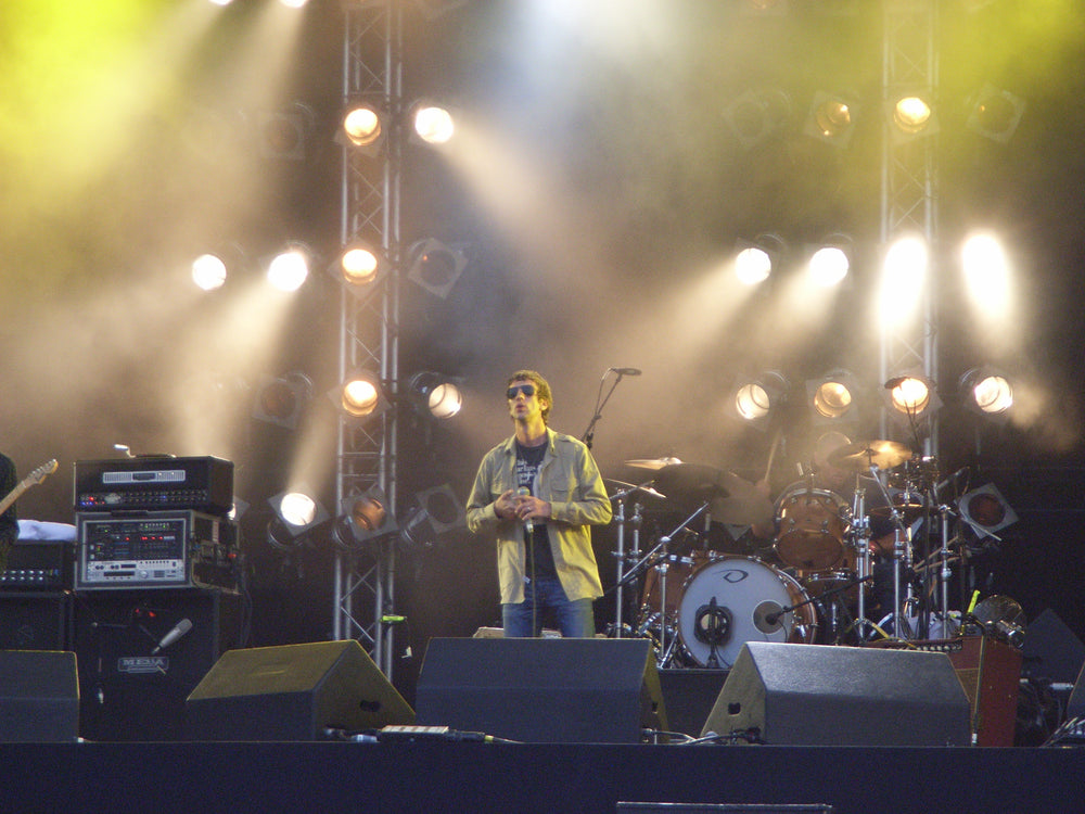 Richard Ashcroft met The Verve op het podium van Pinkpop op 31 mei 2008