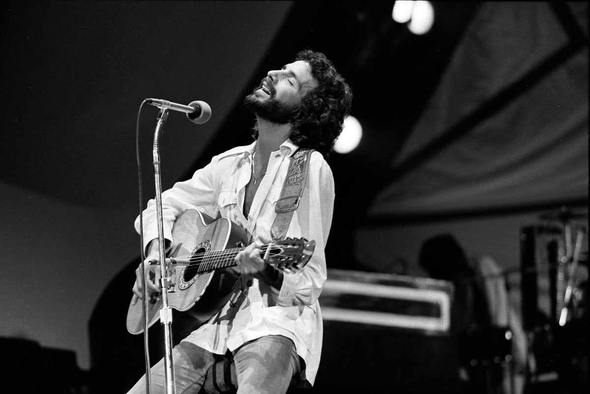 Cat Stevens tijdens een optreden in The Forum in 1976