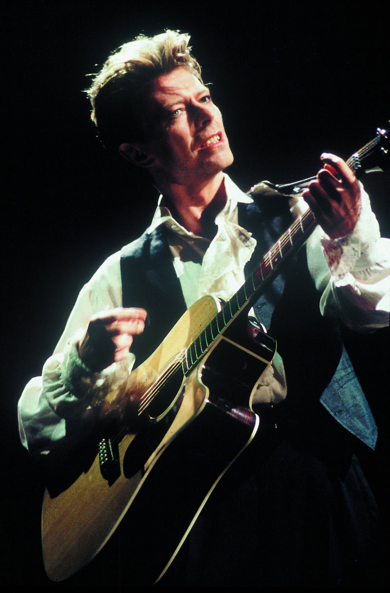 David Bowie tijdens de Sound and Vision Tour in Zagreb, 1990