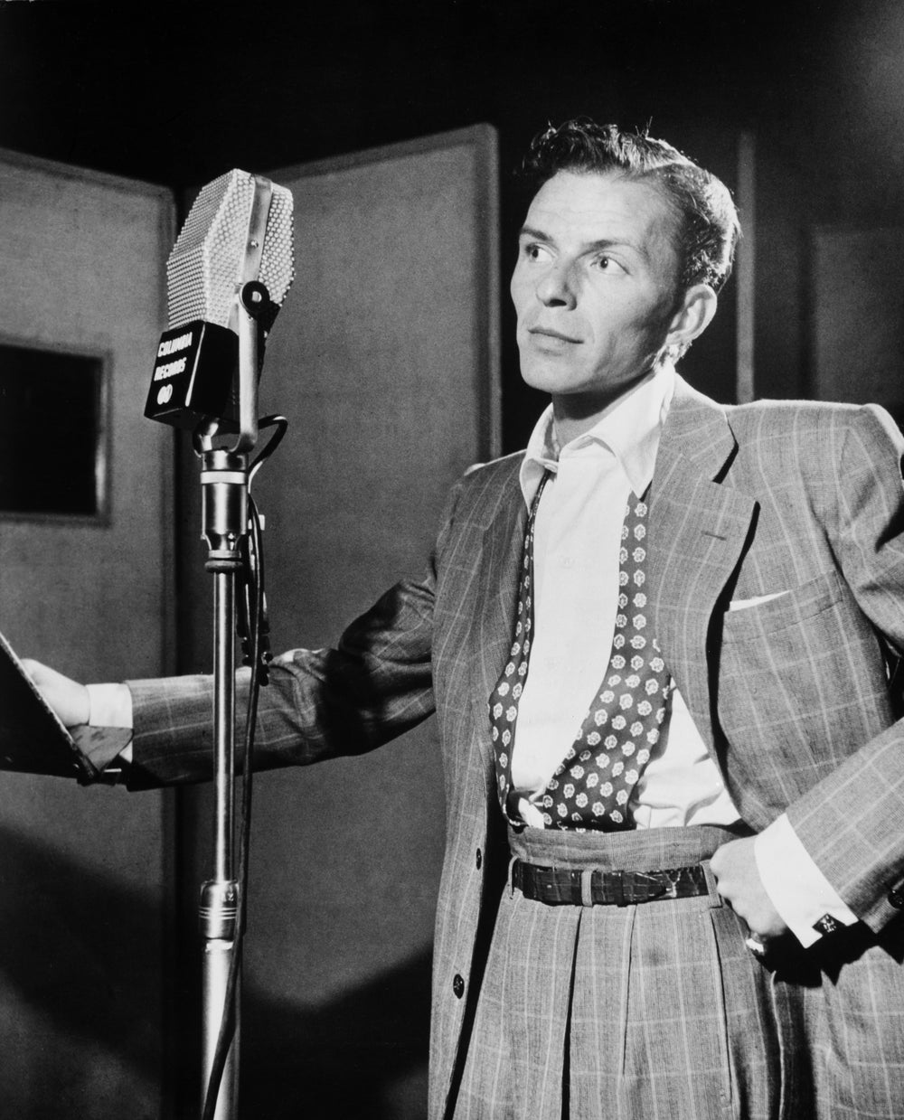 Frank Sinatra in een portret van William P. Gottlieb, circa 1947.