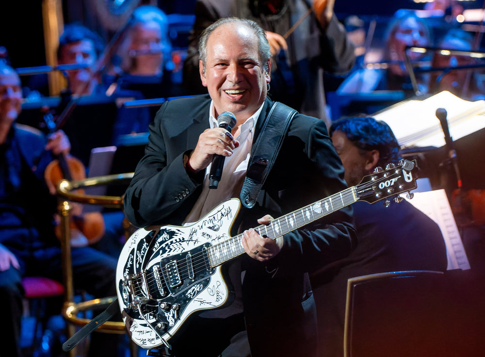 Hans Zimmer tijdens The Sound of 007 in de Royal Albert Hall in 2022
