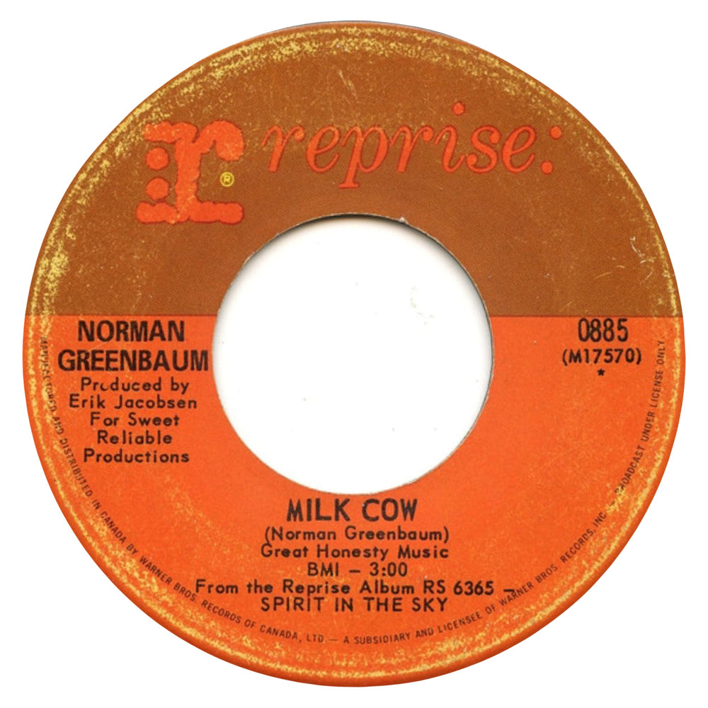 Norman Greenbaum met een koe in een promotioneel beeld uit circa 1969–1970.