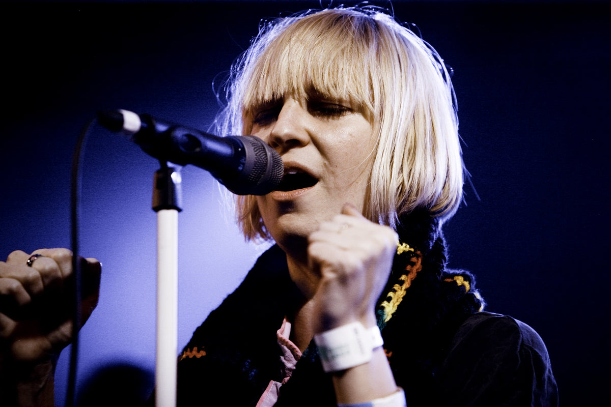 Sia tijdens een optreden op South by Southwest in 2008