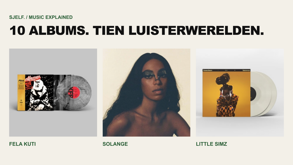 Drie albums uit de luisterselectie: Fela Kuti, Solange en Little Simz