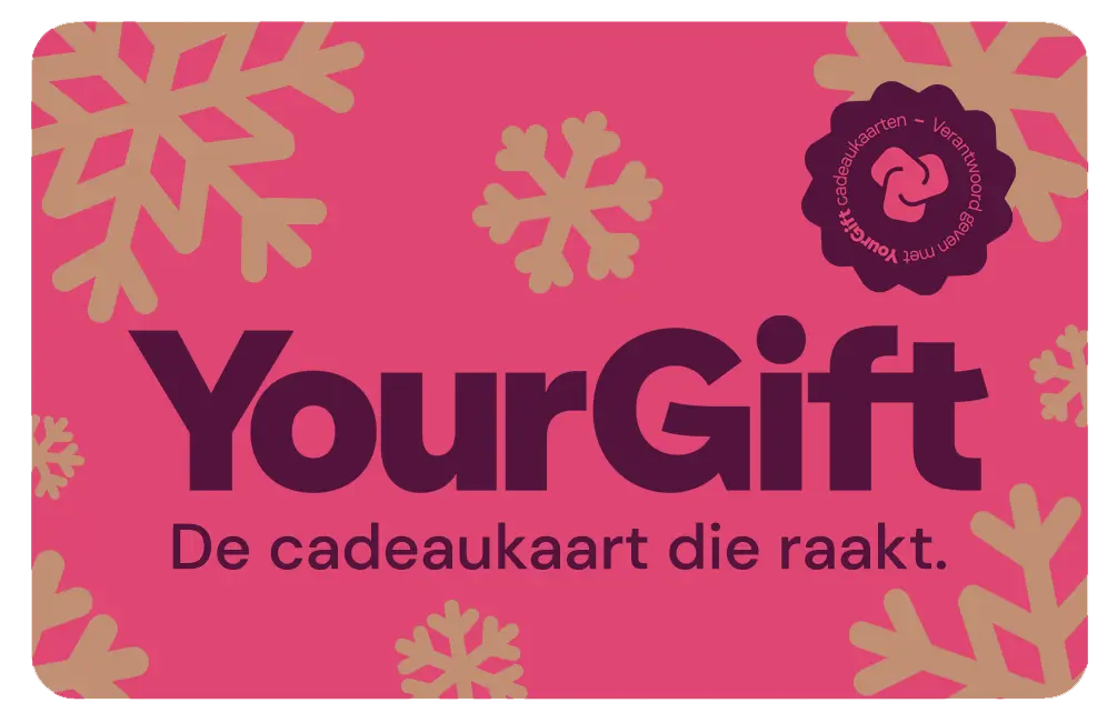 YourGift cadeaukaart in roze en goud
