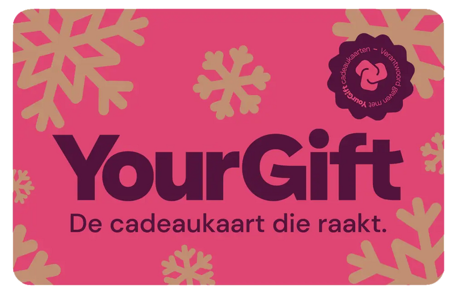 YourGift cadeaukaart in roze en goud