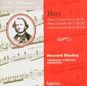 Howard Shelley & Tasmanian Symphony Orchestra – Herz: Piano Concertos Nos. 1, 7 & 8 (Hyperion Roma (1CD)