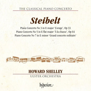 Howard Shelley & Ulster Orchestra – Steibelt: Klaverkoncerter nr. 3, 5 & 7 Hyperion C (1 CD)