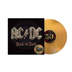 AC/DC – Rock or Bust (50th Anniversary Gold Color Vinyl) (1LP, Coloured Vinyl)
