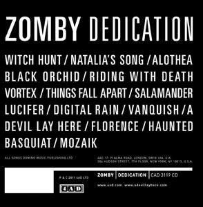 Zomby – Dedication (1 CD)