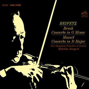 Jascha Heifetz & Sir Malcolm Sargent & New Symphony Orchestra of London – Bruch: Concerto In G Minor / Mozart: Concerto In D Major (2LP Vinyl)