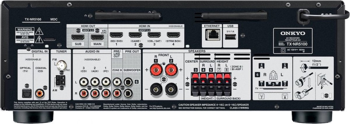 Onkyo TX-NR5100 – AV-receiver – afbeelding 7