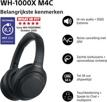 Sony WH-1000XM4C (2026) – zwart – afbeelding 2