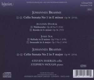 Isserlis, Steven & Stephen Hough – Brahms: Cello Sonatas 1 & 2 | 0034571175294 | extra productbeeld