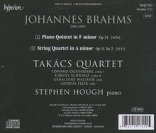Takacs Quartet & Stephen Hough – Brahms: Piano Quintet; String Quartet No. 2 | 0034571175515 | extra productbeeld