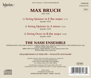 Nash Ensemble – Bruch: String Quintets & Octet | 0034571281681 | extra productbeeld