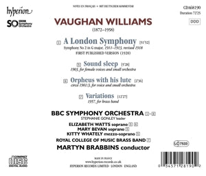 Brabbins, Martyn & Bbc Symphony Orchestra – Vaughan Williams: a London Symphony & Other Works | 0034571281902 | extra productbeeld