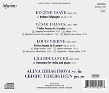 Ibragimova, Alina & Cedric Tiberghien – Vierne & Franck: Violin Sonatas | 0034571282046 | extra productbeeld
