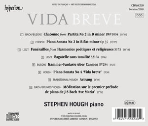 Hough, Stephen – Vida Breve | 0034571282602 | extra productbeeld