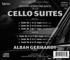Gerhardt, Alban – Bach the Cello Suites | 0034571282619 | extra productbeeld