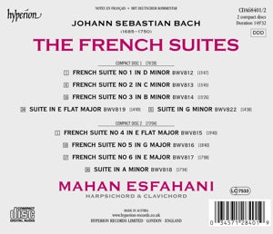 Esfahani, Mahan – Bach: the French Suites Bwv 812-817 | 0034571284019 | extra productbeeld