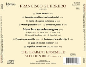 Brabant Ensemble – Guerrero: Missa Ecce Sacerdos Magnus | 0034571284088 | extra productbeeld