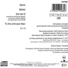 Vangelis – Spiral | 0035627056826 | extra productbeeld