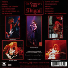 King Diamond – In Concert 1987 - Abigail | 0039841571325 | extra productbeeld