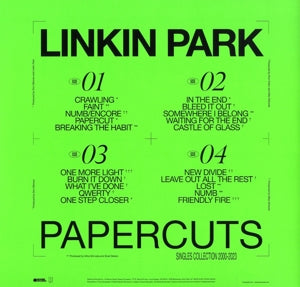 Linkin Park – Papercuts (Singles Collection 2000-2023) | 0093624846000 | extra productbeeld