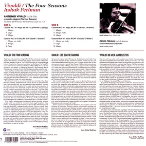 Perlman, Itzhak – The Four Seasons | 0190295317201 | extra productbeeld