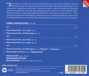 Schiff, Andras & Bernard Haitink & Staatskapelle Dresden – Beethoven: the Piano Concertos | 0190295317539 | extra productbeeld