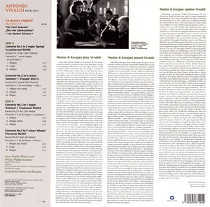 Mutter, Anne-Sophie & Wiener Philharmoniker & Herbert von Karajan – Vivaldi: the Four Seasons | 0190295871949 | extra productbeeld