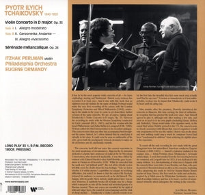 Perlman, Itzhak – Violin Concerto, Serenade | 0190296158803 | extra productbeeld
