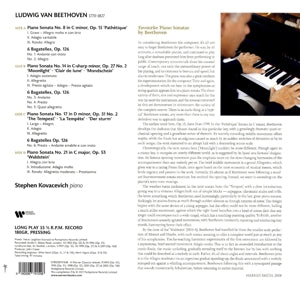 Kovacevich – Piano Sonatas Nos. 8,14,17&21 | 0190296741548 | extra productbeeld