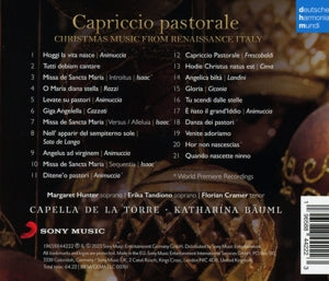 Capella De La Torre & Katharina Bäuml – Capriccio Pastorale (Italian Christmas Music) | 0196588442223 | extra productbeeld
