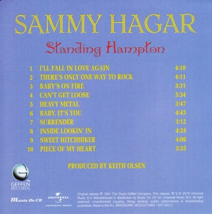Hagar, Sammy – Standing Hampton | 0600753700228 | extra productbeeld