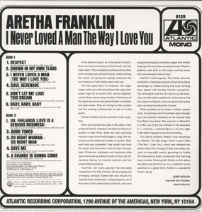 Franklin, Aretha – I Never Loved a Man the Way I | 0603497911127 | extra productbeeld
