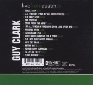 Clark, Guy – Live From Austin, Tx | 0607396610020 | extra productbeeld