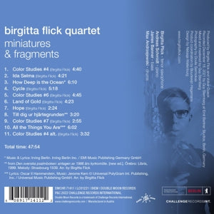 Birgitta Flick Quartet – Miniatures and Fragments | 0608917141122 | extra productbeeld
