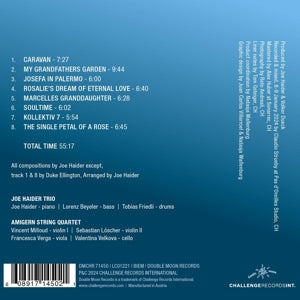 Joe Haider Trio & Amigern String Quartet – Rosalie's Dream | 0608917145021 | extra productbeeld