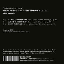 Alma Quartet – The Late Quartets Vol. 2: Beethoven Op. 130 & 133 - Shostakovich Op. 133 | 0608917200287 | extra productbeeld