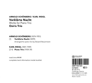 Osiris Trio – Verklarte Nacht | 0608917261424 | extra productbeeld