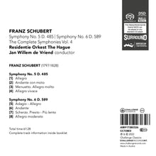 Residentie Orkest the Hague – The Complete Symphonies Vol. 4 Symphony No. 5 D. 4 | 0608917280326 | extra productbeeld