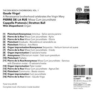 Cappella Pratensis – Gaude Virgo! a Renaissance Brotherhood Celebrates | 0608917287721 | extra productbeeld
