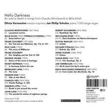 Vermeulen, Oliva & Schulze, Jan Philip – Hello Darkness | 0608917288728 | extra productbeeld